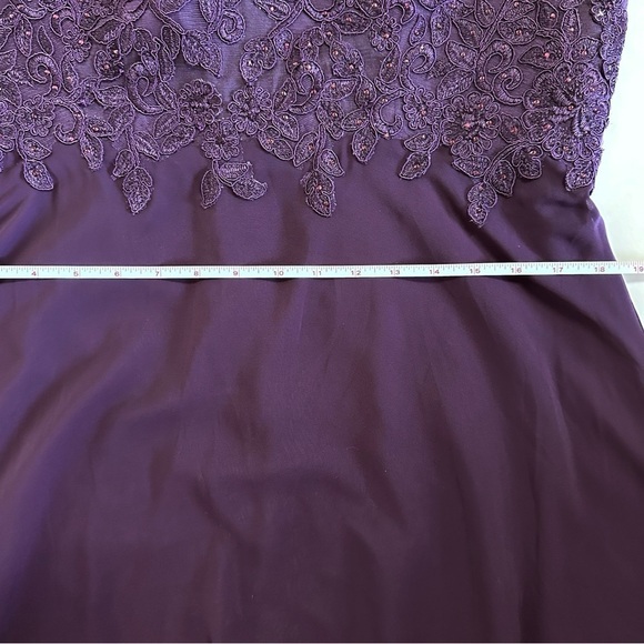 Dancing Queen Purple Off-Shoulder Prom Dress - Picture 9 of 10